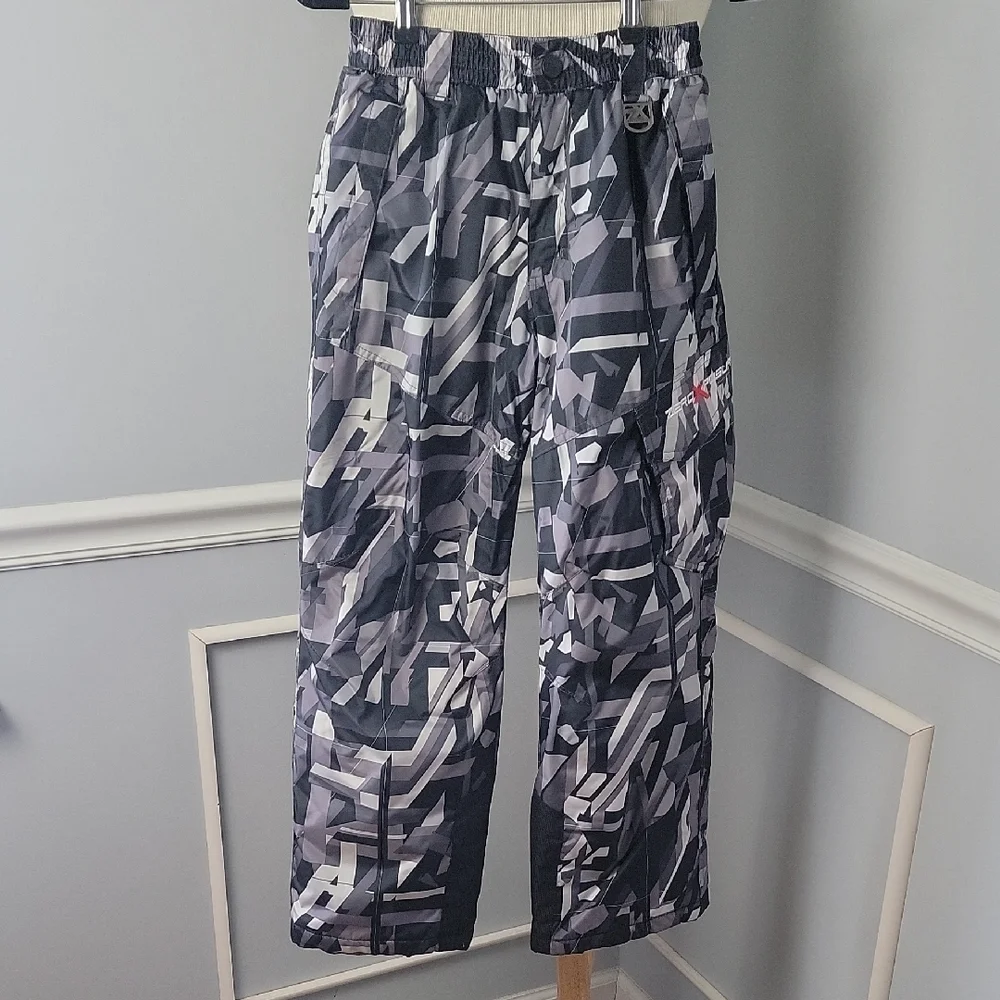 ZEROXPOSUR Black Gray Pattern‎ Winter Snow Ski Snowboard Performance Pants M